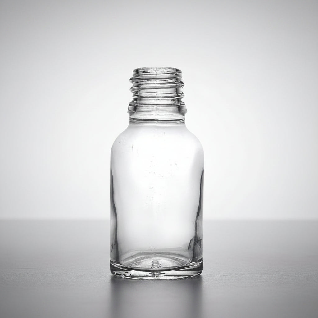 15ml Clear Glass Bottle (18mm Neck)