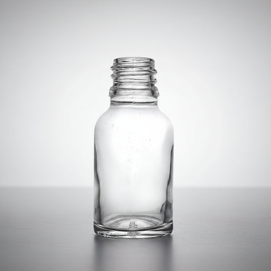 15ml Clear Glass Bottle (18mm Neck)