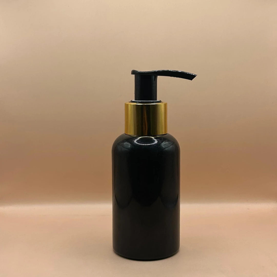 Pet Bottle AP 100ML PET Boston Bottle With 24/410 L1 Dispenser Pump – Ideal for Skincare and Personal Care