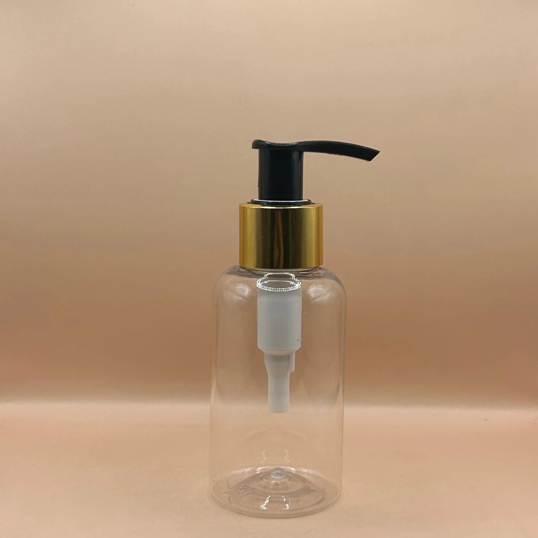 Pet Bottle AP 100ML PET Boston Bottle With 24/410 L1 Dispenser Pump – Ideal for Skincare and Personal Care