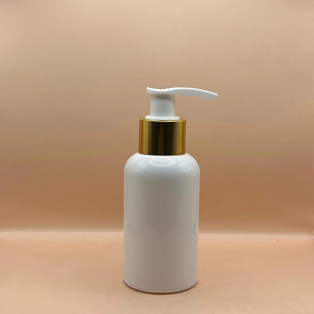 Pet Bottle AP 100ML PET Boston Bottle With 24/410 L1 Dispenser Pump – Ideal for Skincare and Personal Care