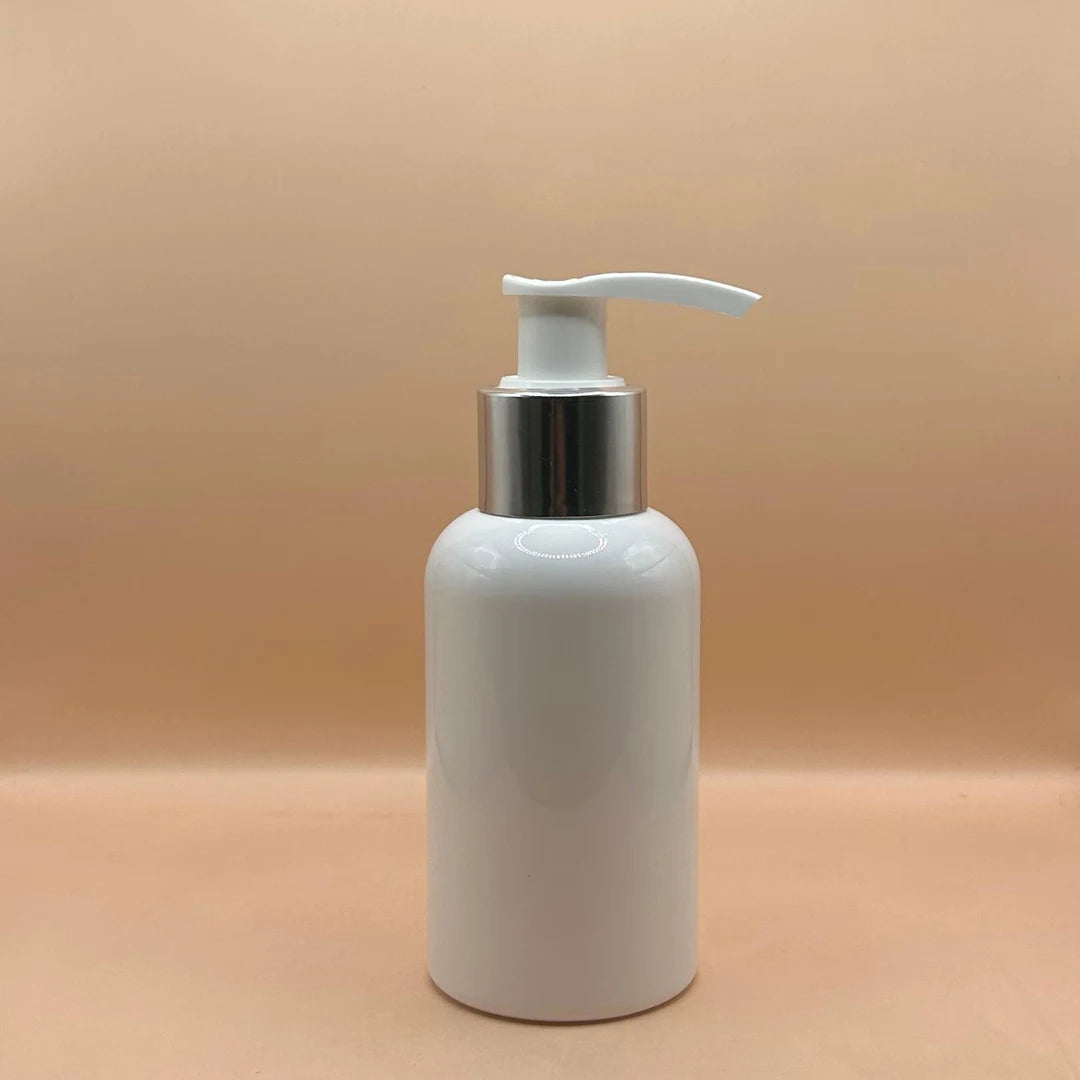 Pet Bottle AP 100ML PET Boston Bottle With 24/410 L1 Dispenser Pump – Ideal for Skincare and Personal Care