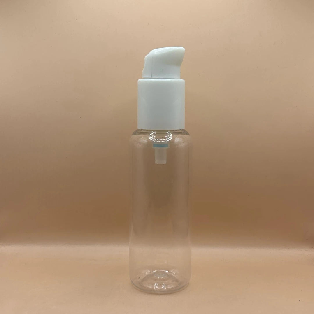Pet Bottle 100ML PET PG Bottle With 24/410 SAPLOO Pump | Ideal for Serums & Skincare