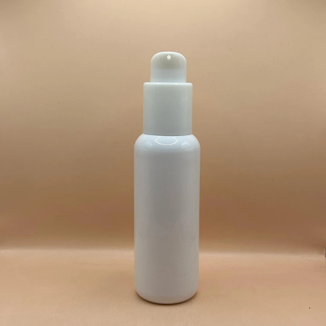 Pet Bottle 100ML PET PG Bottle With 24/410 SAPLOO Pump | Ideal for Serums & Skincare