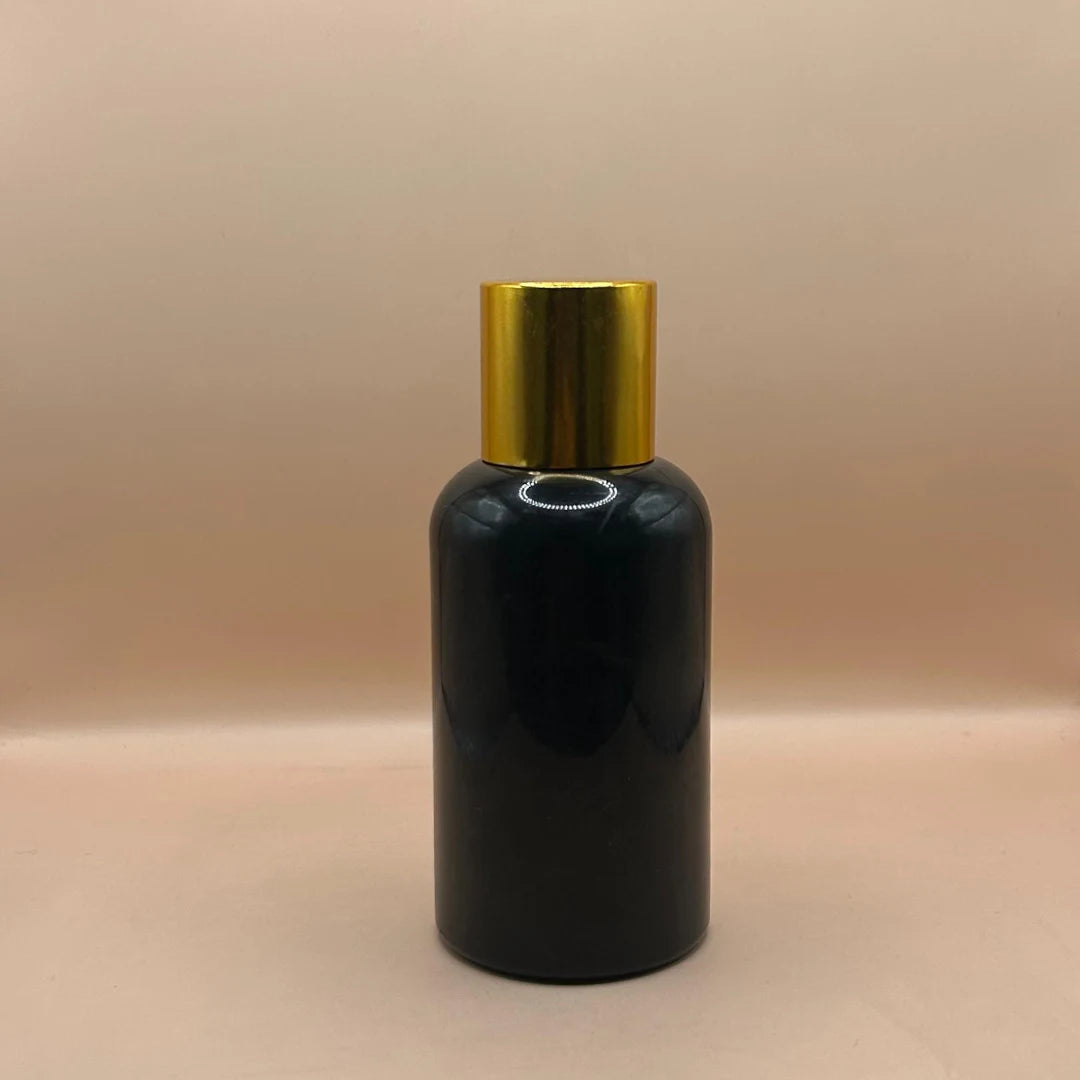 AP 100ML PET Boston Bottle with 24/410 Screw Cap Golden | Premium Packaging