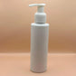 Pet Bottle 100ML PET IMP Bottle White with 24/410 L1 Dispenser – White Ribbed for Skincare & Haircare