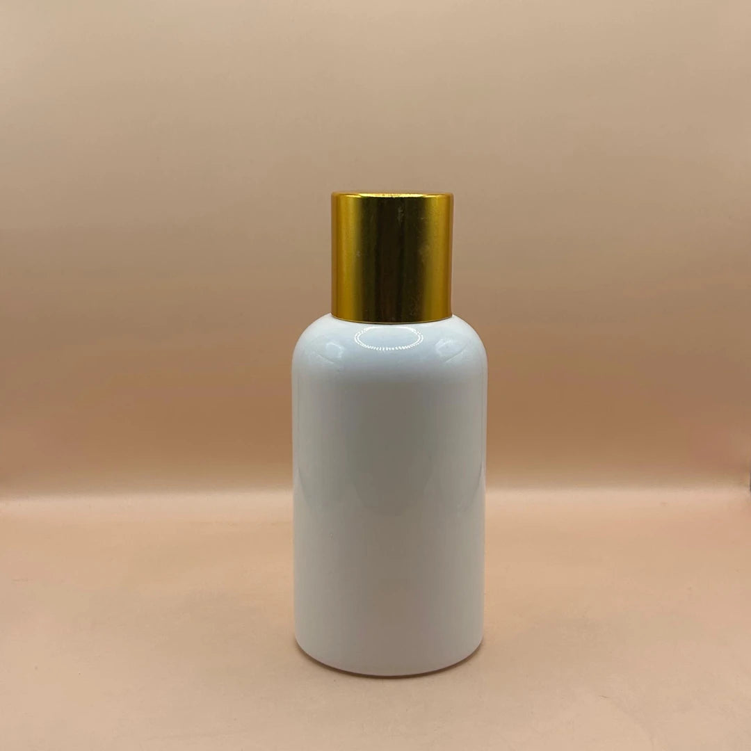 AP 100ML PET Boston Bottle with 24/410 Screw Cap Golden | Premium Packaging