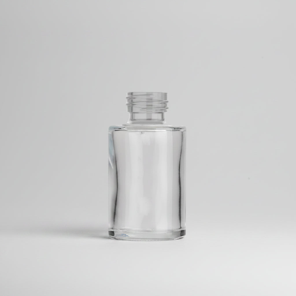 20ML Clear Flat Shoulder Glass Bottle with 20mm Neck