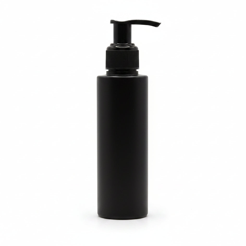 Pet Bottle 100ML PET IMP Bottle White with 24/410 L1 Dispenser – White Ribbed for Skincare & Haircare