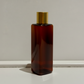 AP Cosmetic Square Pet Bottle with Screw Cap – Amber (100ml)