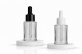30ml Clear Flat Shoulder Glass Bottle with Dropper (20mm Neck)