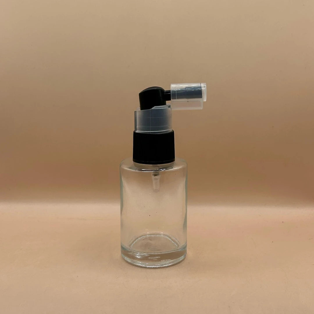 30ML Glass Flat Shoulder Bottle White with 20MM Nozzle Spray | Perfume Mist Essential Oil Bottle