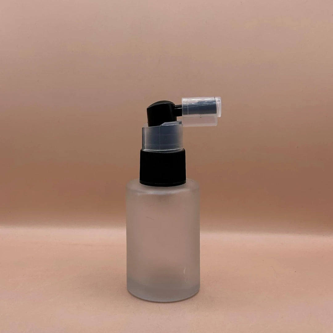 30ML Glass Flat Shoulder Bottle White with 20MM Nozzle Spray | Perfume Mist Essential Oil Bottle