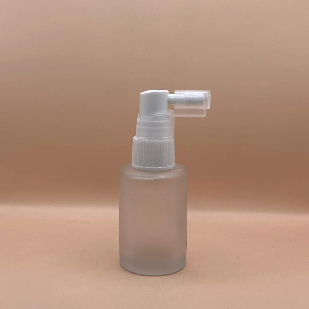 30ML Glass Flat Shoulder Bottle White with 20MM Nozzle Spray | Perfume Mist Essential Oil Bottle