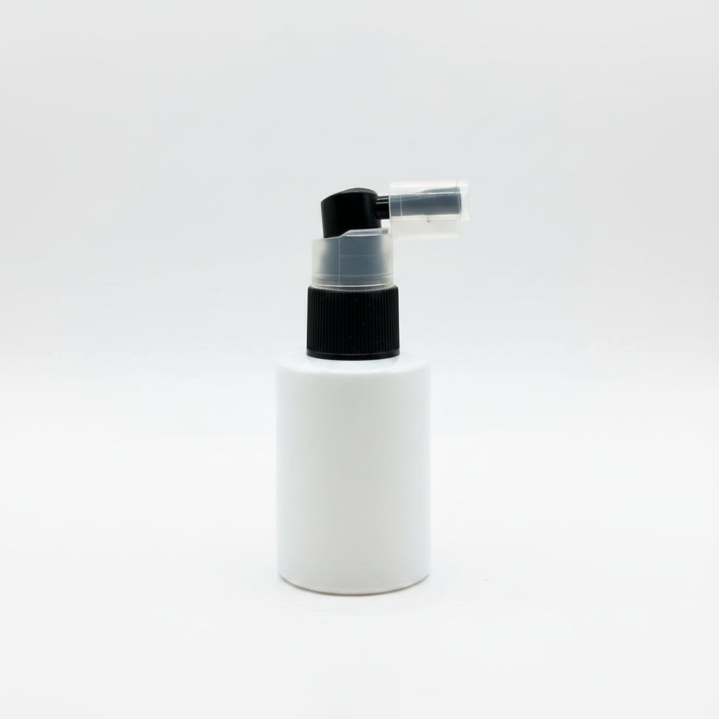 30ML Glass Flat Shoulder Bottle White with 20MM Nozzle Spray | Perfume Mist Essential Oil Bottle