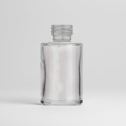 30ml Clear Flat Shoulder Glass Bottle (20mm Neck)