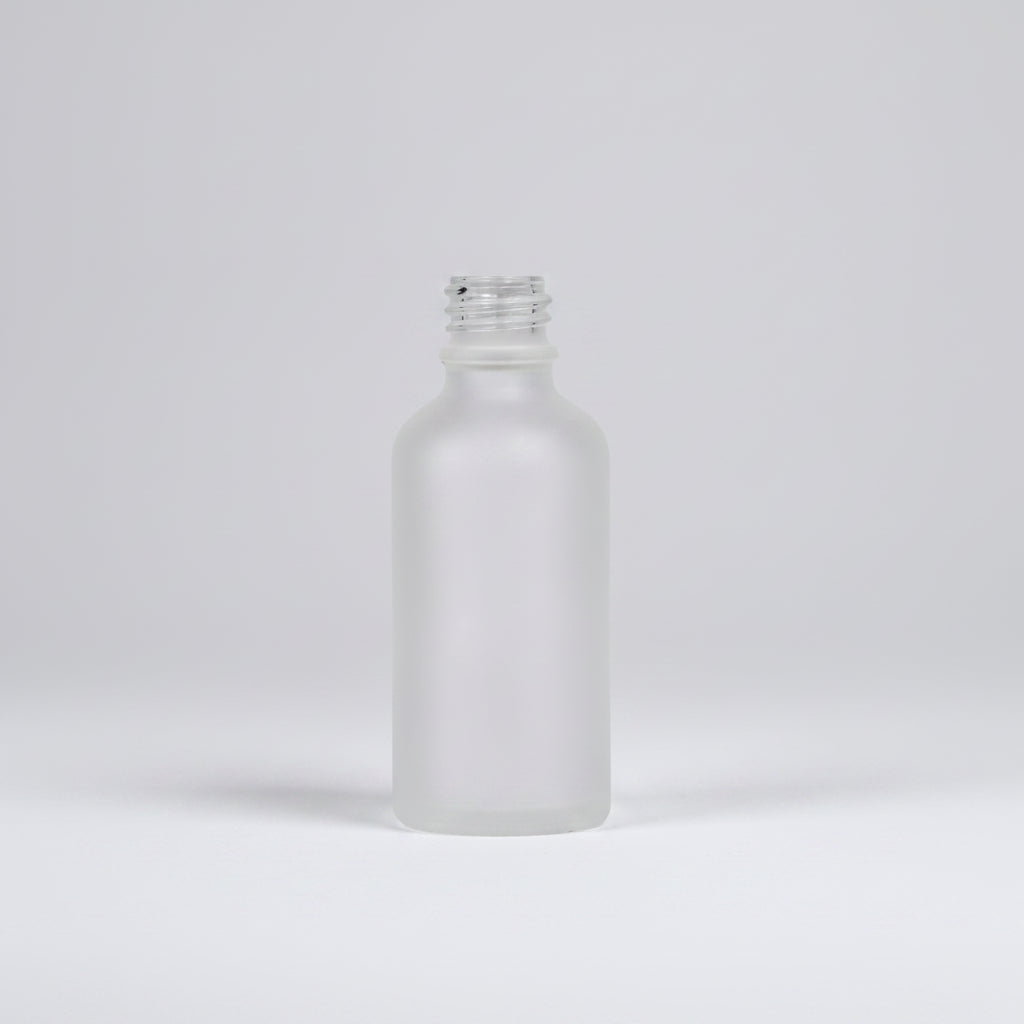 30ml Frosted Glass Bottle 18mm Neck Clear Cosmetic Bottle