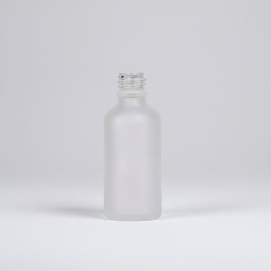 30ml Frosted Glass Bottle 18mm Neck Clear Cosmetic Bottle