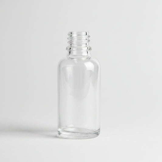 30ml Clear Glass Bottle (18mm Neck)
