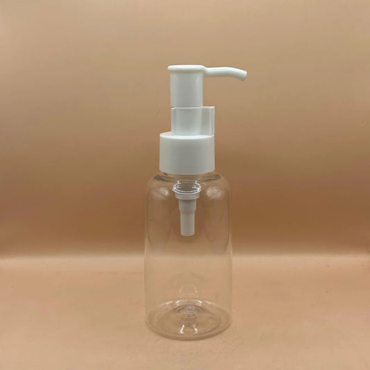 AP 100ml PET Boston Bottle with 24/410 SPDPOH Pump – Premium Skincare &amp; Cosmetic Packaging