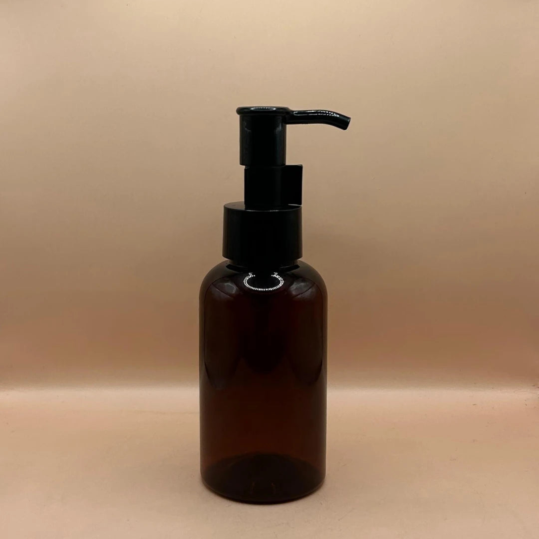 Pet Bottle AP 100ml PET Boston Bottle with 24/410 SPDPOH Pump – Premium Skincare &amp; Cosmetic Packaging