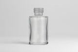 Aesthetic Pack – 50ml Clear Flat Shoulder Glass Bottle (20mm Neck)