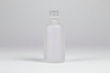 Aesthetic Pack – 50ML Clear Frosted Glass Bottle with 18mm Neck