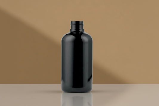 60ML Boston Black Plastic Bottle 19mm