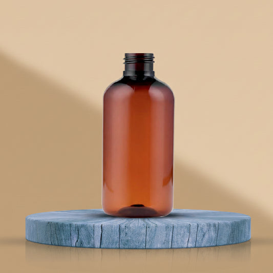 60ML Boston Amber Transparent Plastic Bottle 19mm