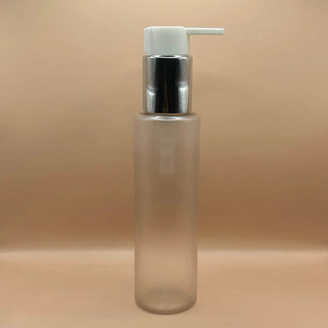 AP 100ML PET Sleek Bottle with 24/410 Long Beak Pump – Ideal for Liquids, Serums, and Oils