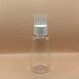 Pet Bottle AP 100ML PET Boston Bottle with 24/410 Comb Applicator – Ideal for Hair Care and Liquid Products