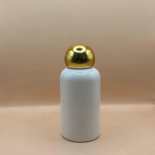 Pet Bottle AP 100ML PET Boston Bottle with 24/410 Dom Cap Matte Golden | Premium Packaging