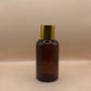 AP 100ML PET Boston Bottle with 24/410 Screw Cap Golden | Premium Packaging