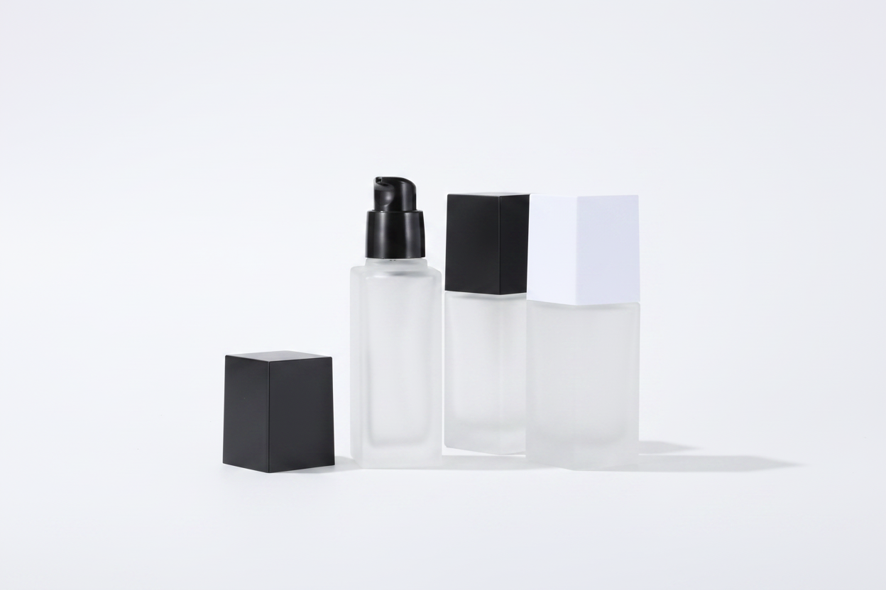 Glass Foundation Bottle for Cosmetics 30 ML