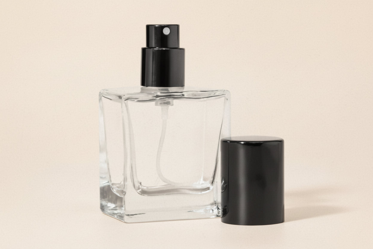 50 ml Hamar Perfume Glass Bottle + Pump + Cap + Crimping Tool AP