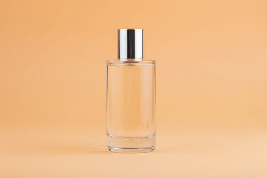 50 ml Liril Perfume Glass Bottle + Silver Pump + Silver Plastic Cap + Crimping Tool AP