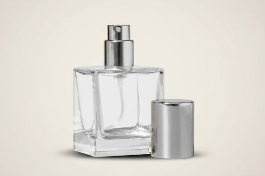 100 ml AP 24 Perfume Glass Bottle + Silver Pump + Silver Cap + Crimping Tool