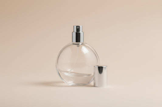 30 ml Voodoo Perfume Glass Bottle + Silver Crimp Pump + Silver Cap + Crimping Tool AP