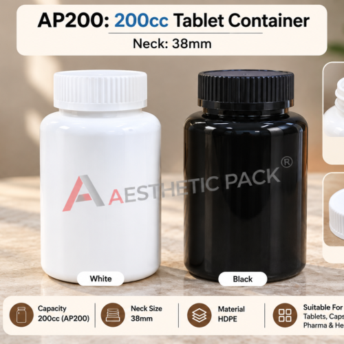 AP200 HDPE Tablet Container
