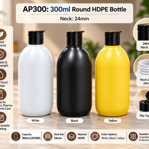 AURA 300ML HDPE Bottle