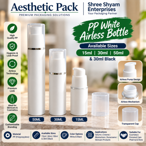PP White Airless Bottle