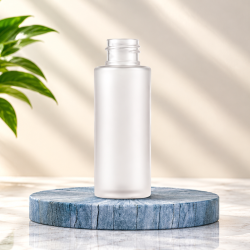 100ML Sleek Transparent Cosmetic Plastic Bottle 24mm