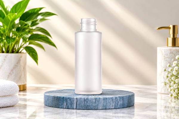100ML Sleek Transparent Cosmetic Plastic Bottle 24mm
