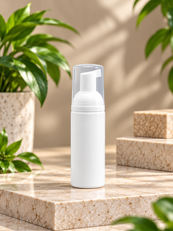 Minimalist White Foam Dispenser Display Foaming Bottle 50ml–150ml