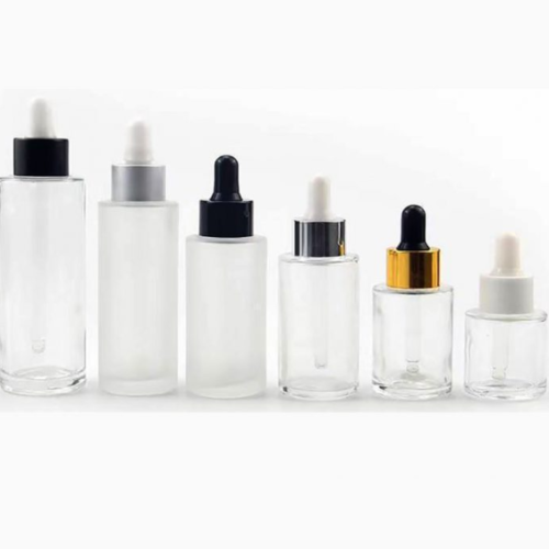 Flat Shoulder Glass Bottle