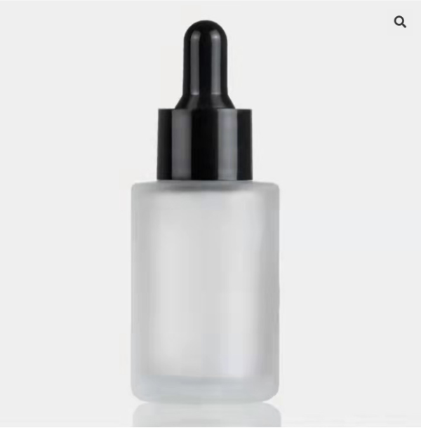 Flat Shoulder Glass Bottle