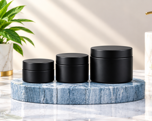 100GM Acrylic Jar with Black or White Cap
